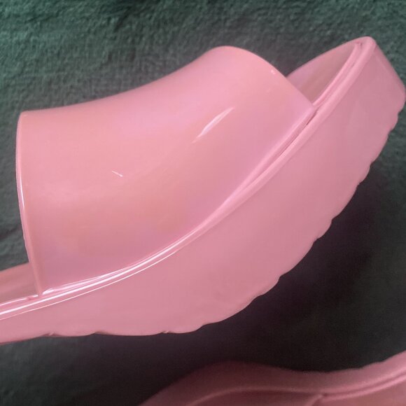 Lemonade Pink Women's Slip-on Sandals Size 8 Dolls Kill - Picture 3 of 9